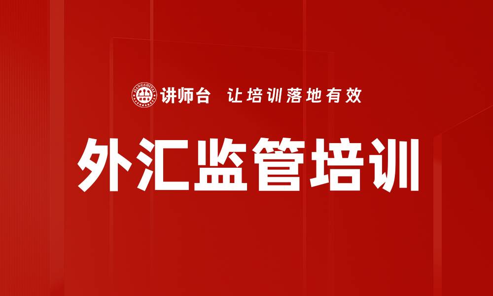 文章外汇监管培训的缩略图