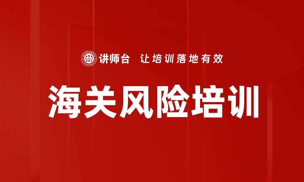 海关风险培训