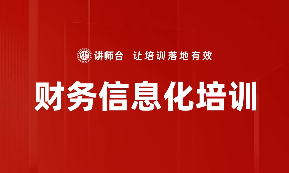 财务信息化培训