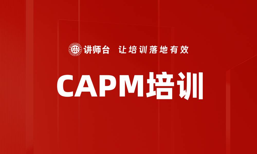 文章CAPM培训的缩略图