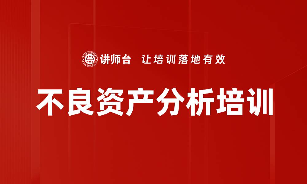 文章不良资产分析培训的缩略图