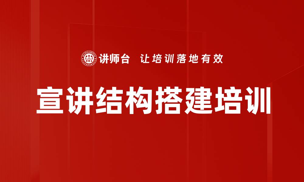 文章宣讲结构搭建培训的缩略图