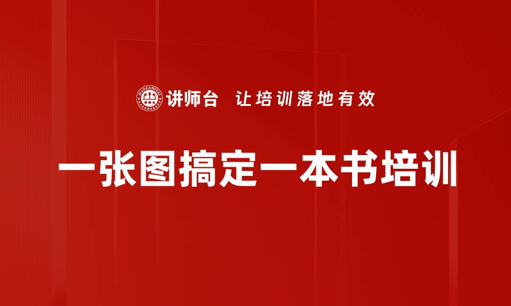 一张图搞定一本书培训