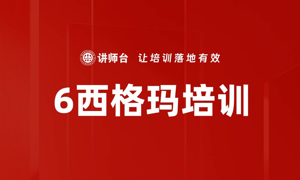 6西格玛培训