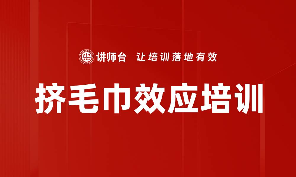 挤毛巾效应培训