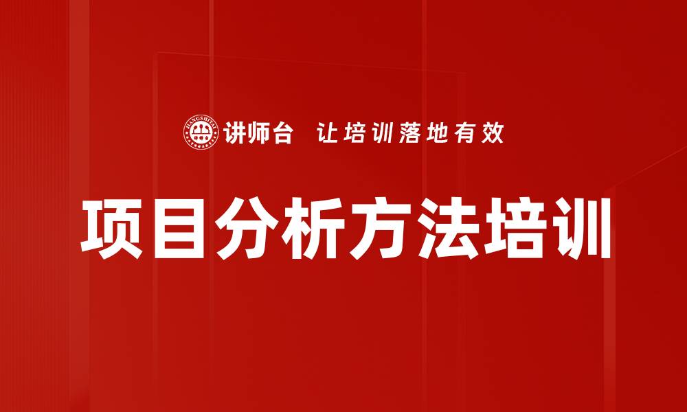 项目分析方法培训