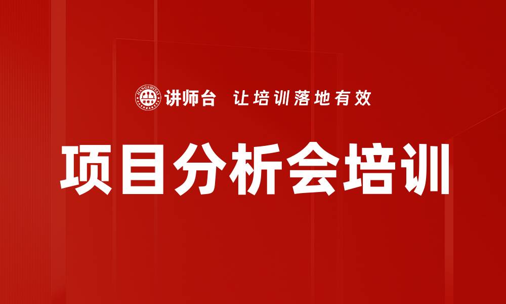 项目分析会培训