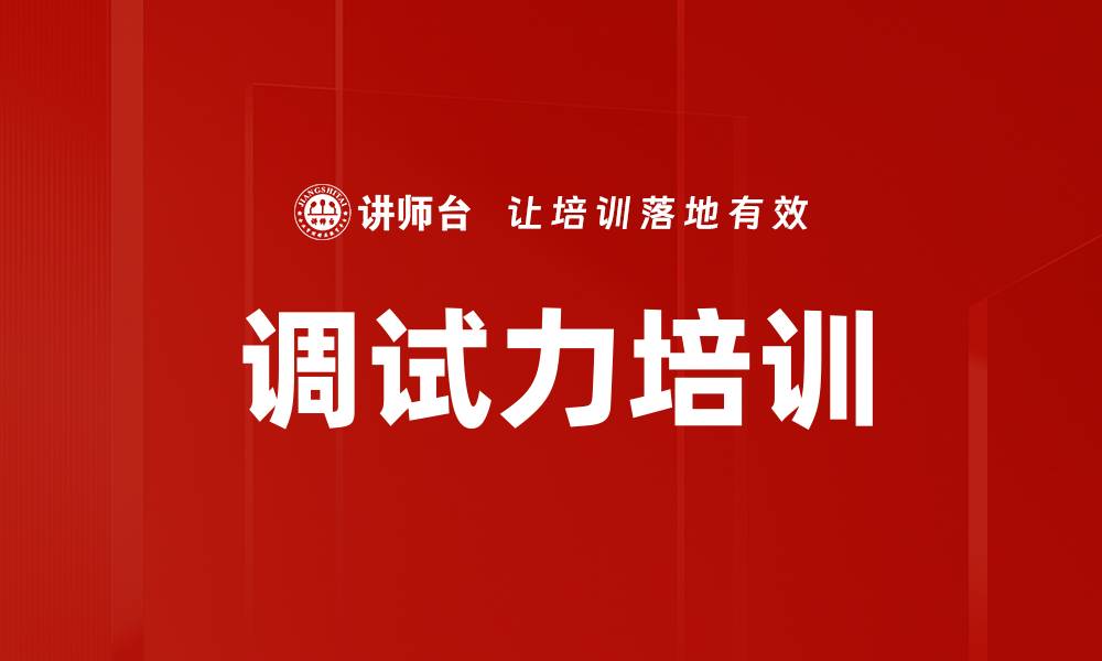 调试力培训