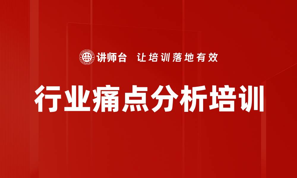 文章行业痛点分析培训的缩略图