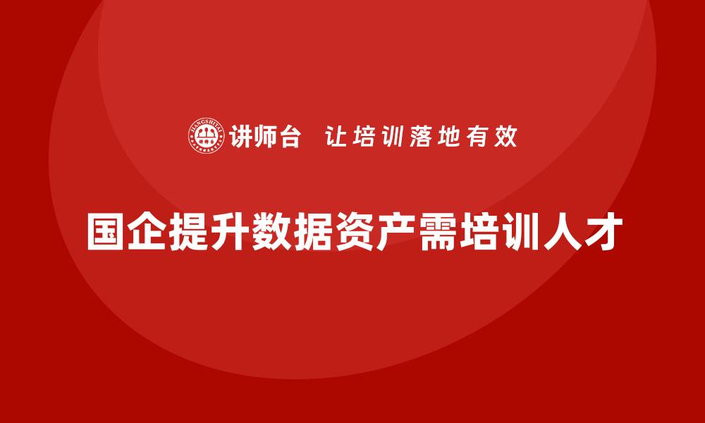 国企提升数据资产需培训人才
