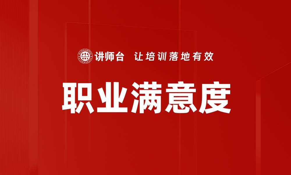 职业满意度