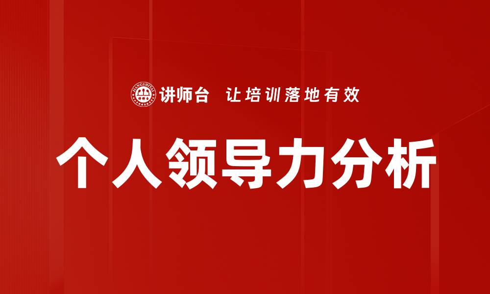 个人领导力分析