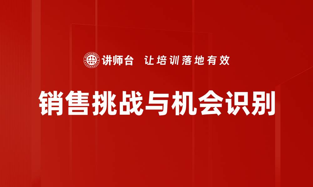 文章销售挑战与机会识别的缩略图