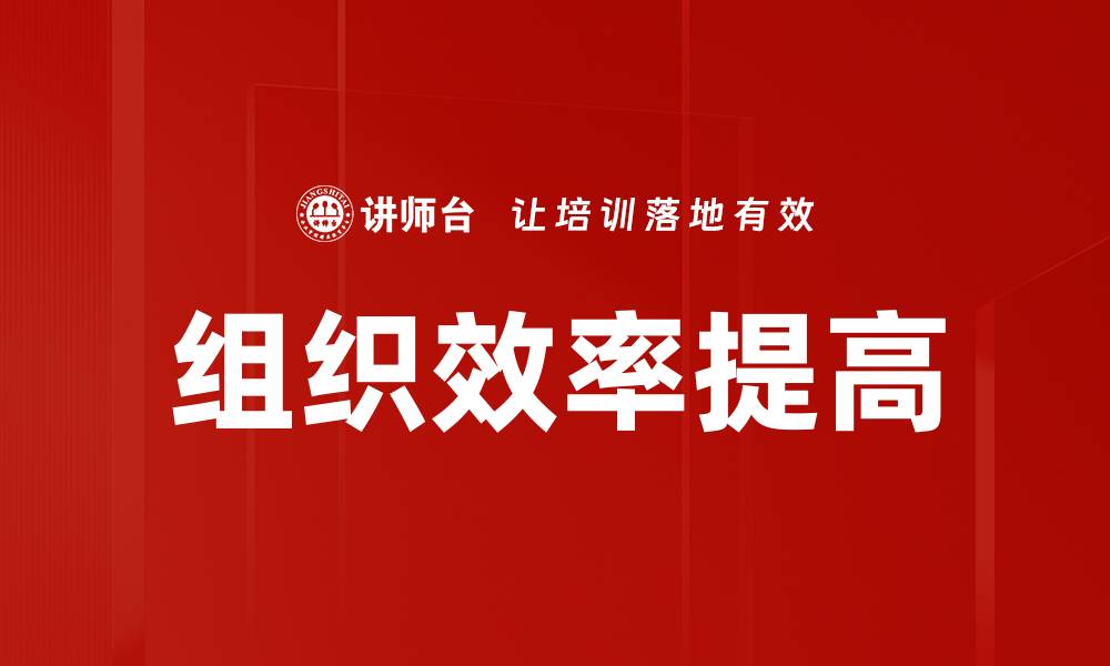 文章组织效率提高的缩略图