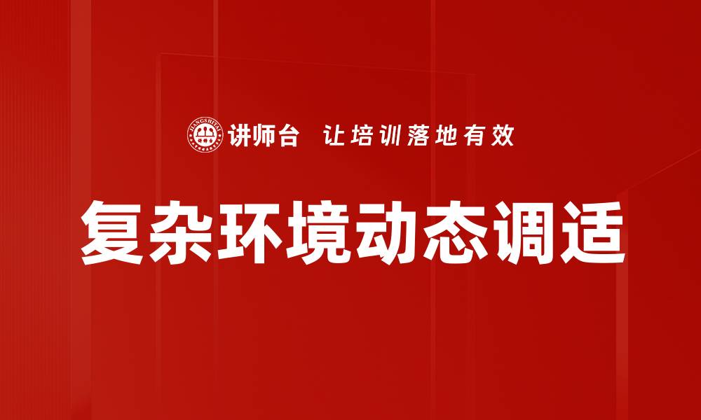 复杂环境动态调适