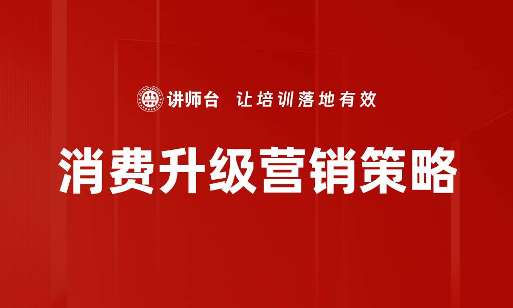 消费升级营销策略