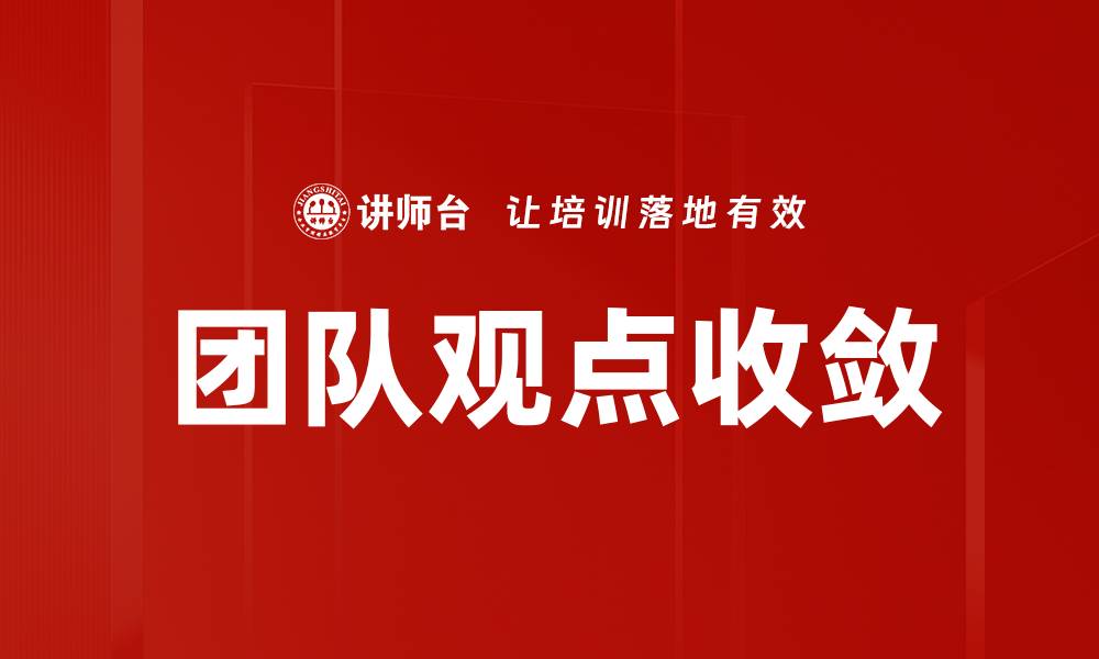 团队观点收敛