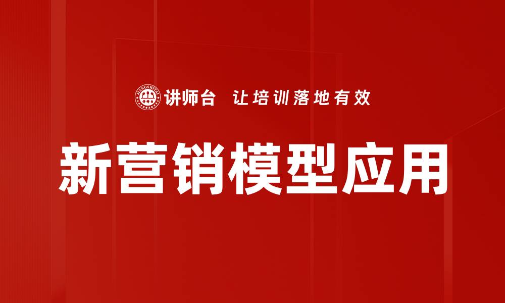 新营销模型应用