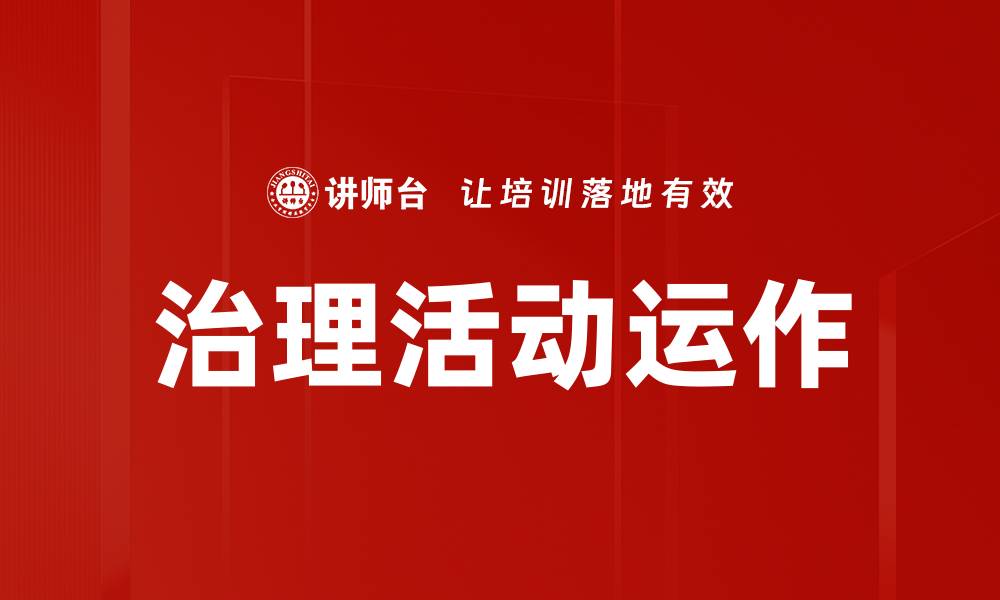治理活动运作
