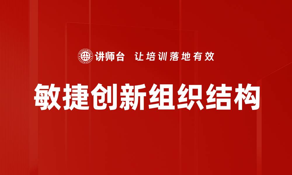 文章敏捷创新组织结构的缩略图