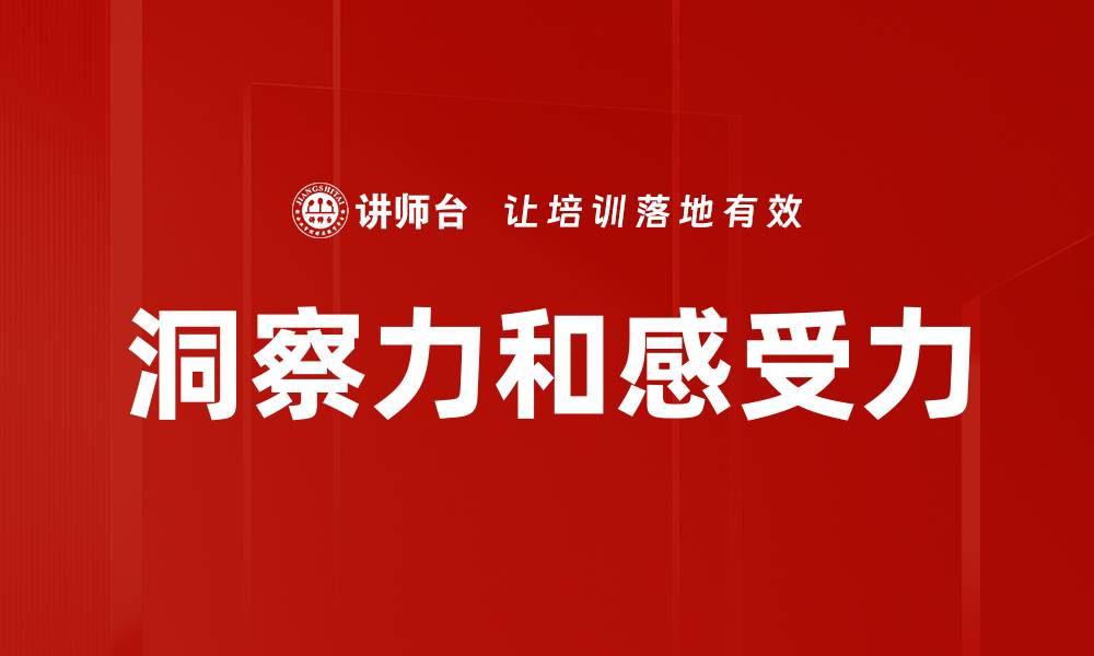 洞察力和感受力