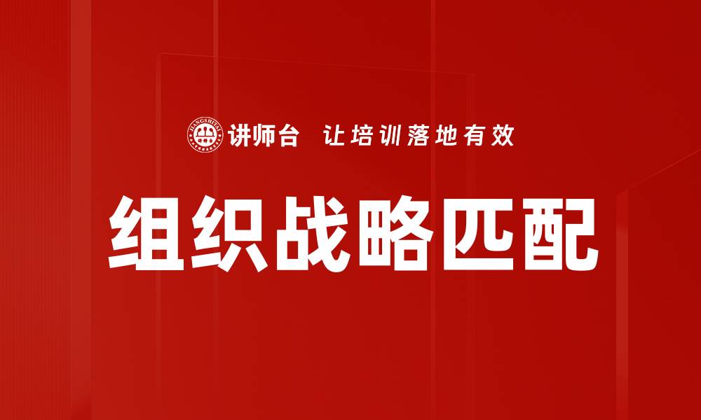 文章组织战略匹配的缩略图