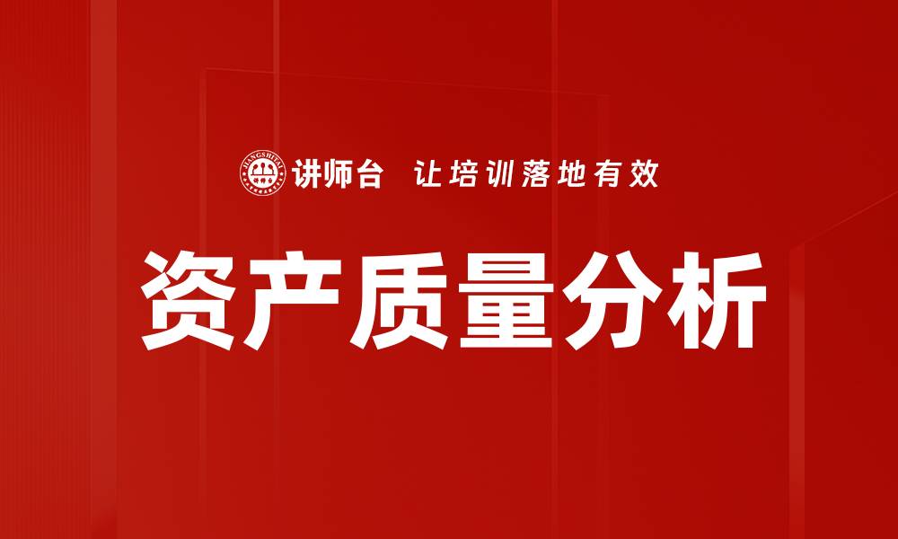 资产质量分析