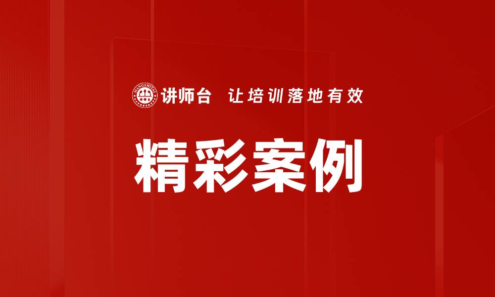 精彩案例