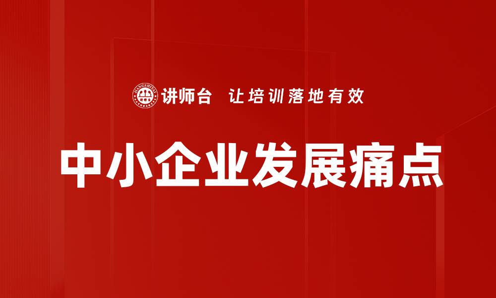 文章中小企业发展痛点的缩略图