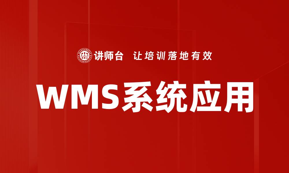WMS系统应用