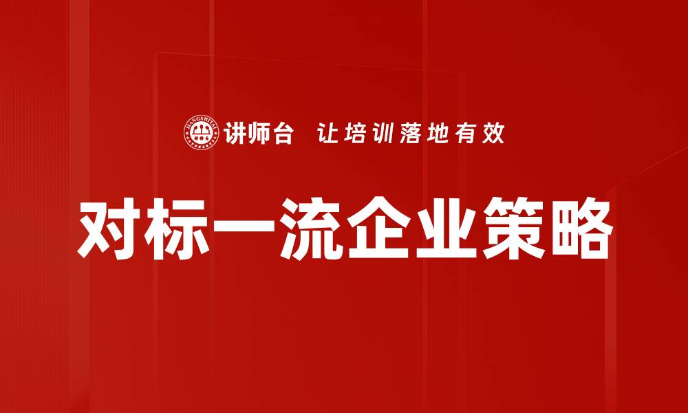 对标一流企业策略