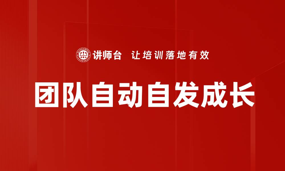 团队自动自发成长