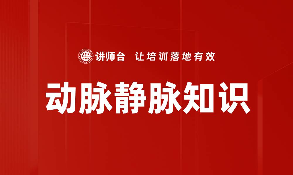 文章动脉静脉知识的缩略图