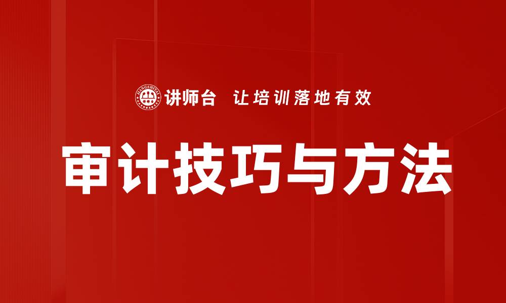 审计技巧与方法