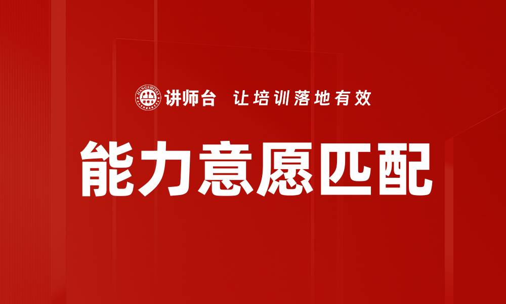 文章能力意愿匹配的缩略图