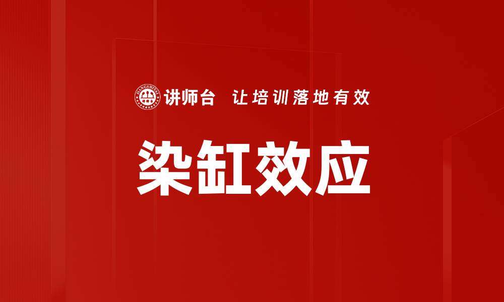 染缸效应