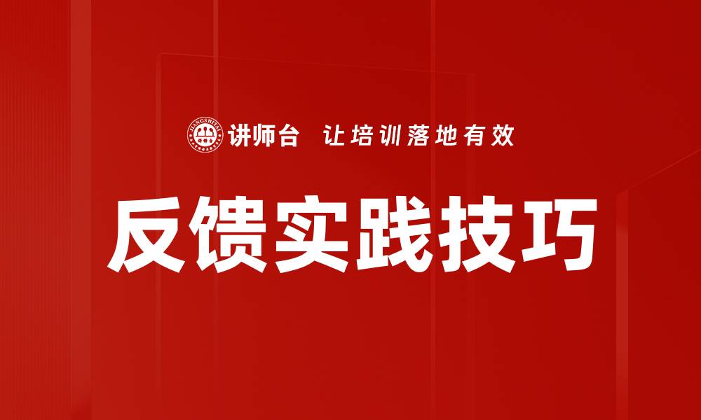 反馈实践技巧
