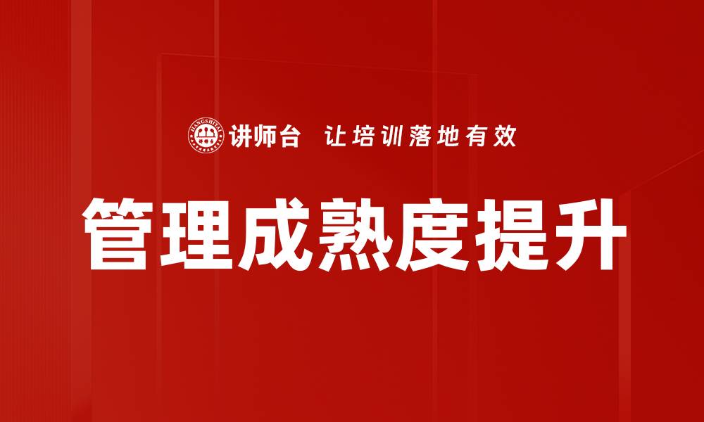 管理成熟度提升