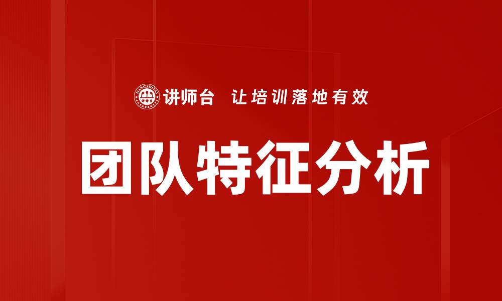 团队特征分析
