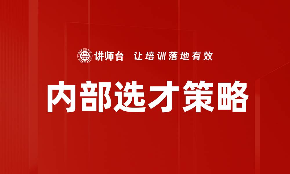 内部选才策略