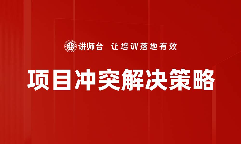 项目冲突解决策略