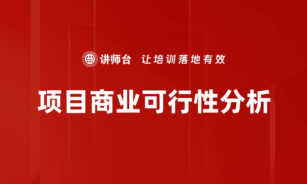 项目商业可行性分析