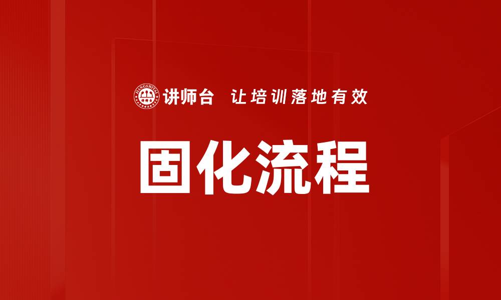 固化流程