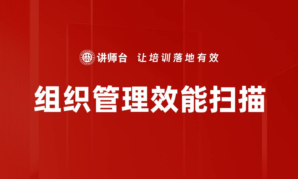 文章组织管理效能扫描的缩略图