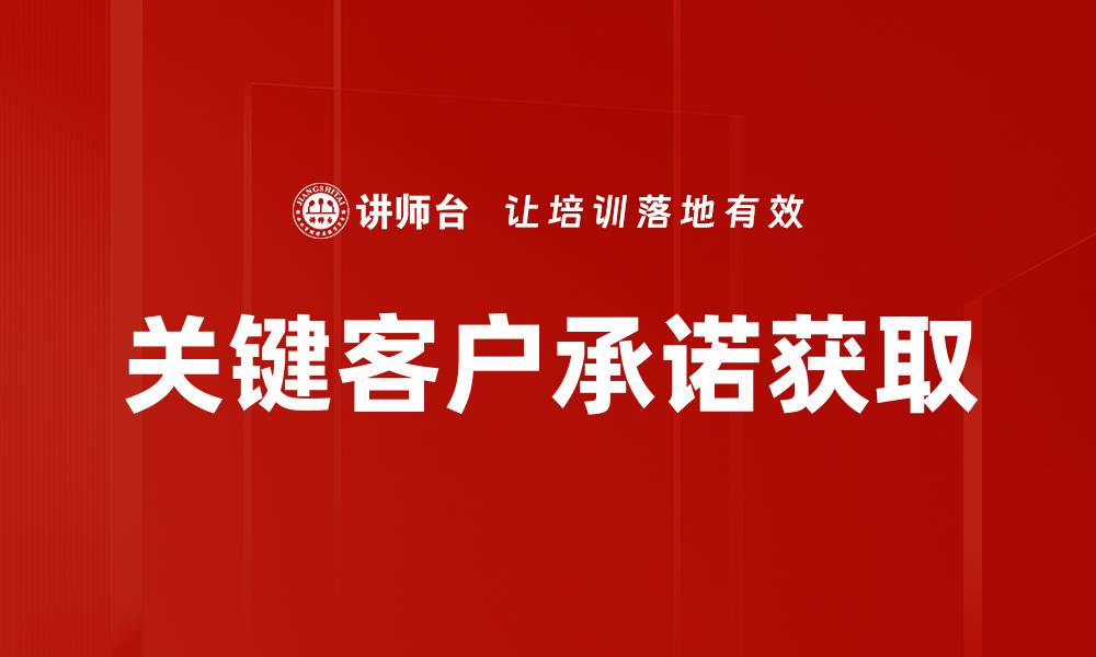 文章关键客户承诺获取的缩略图