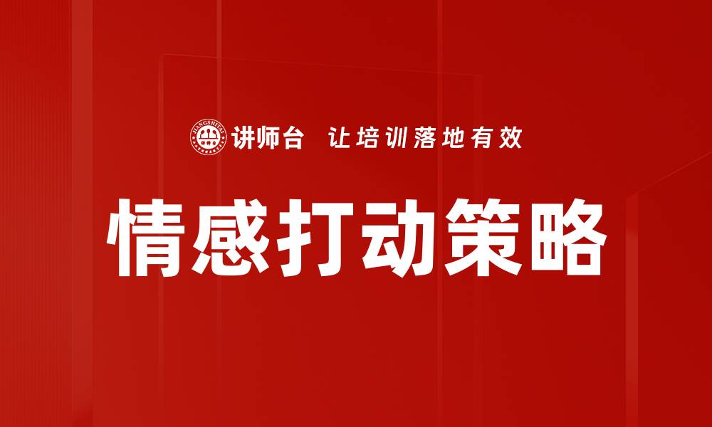 情感打动策略