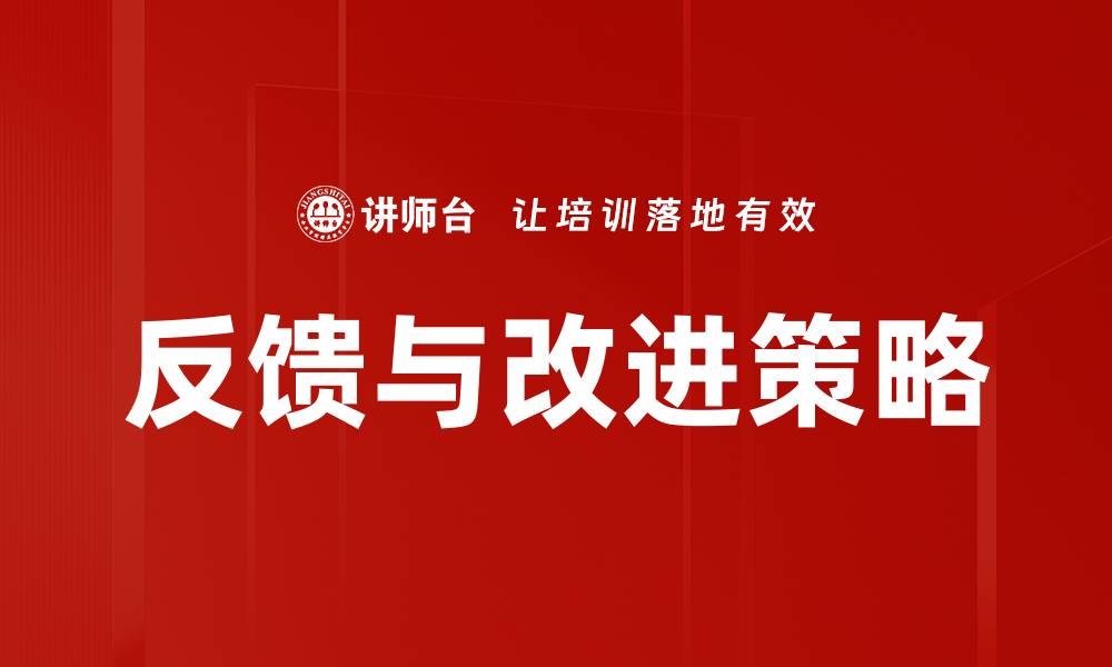 反馈与改进策略