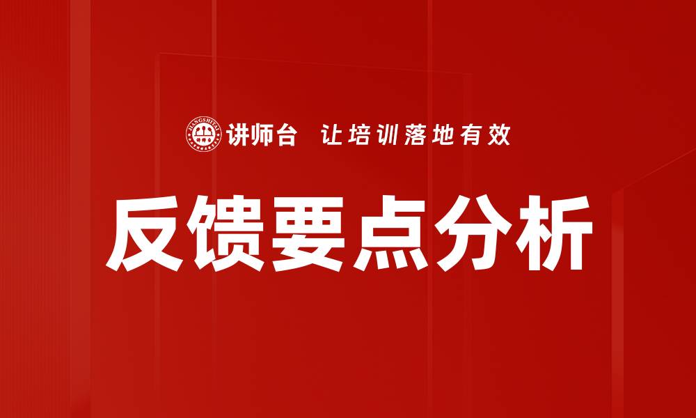 反馈要点分析