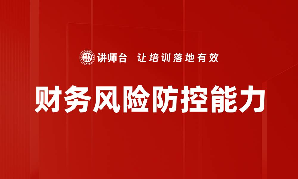 文章财务风险防控能力的缩略图
