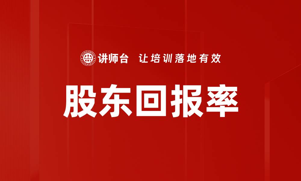 文章股东回报率的缩略图